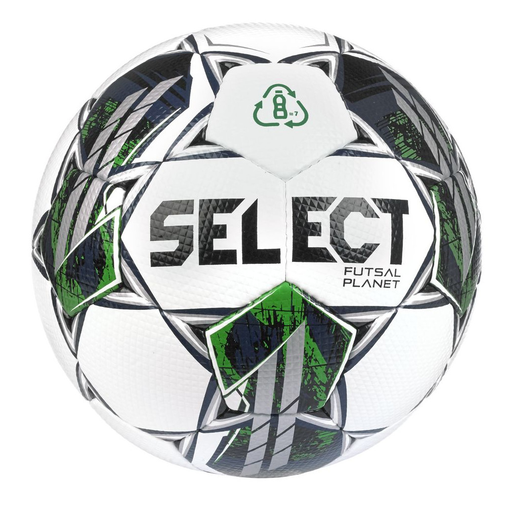 М'яч футзальний Select Planet v22 біло-зелений Уні 4 (5703543298327) - зображення 1