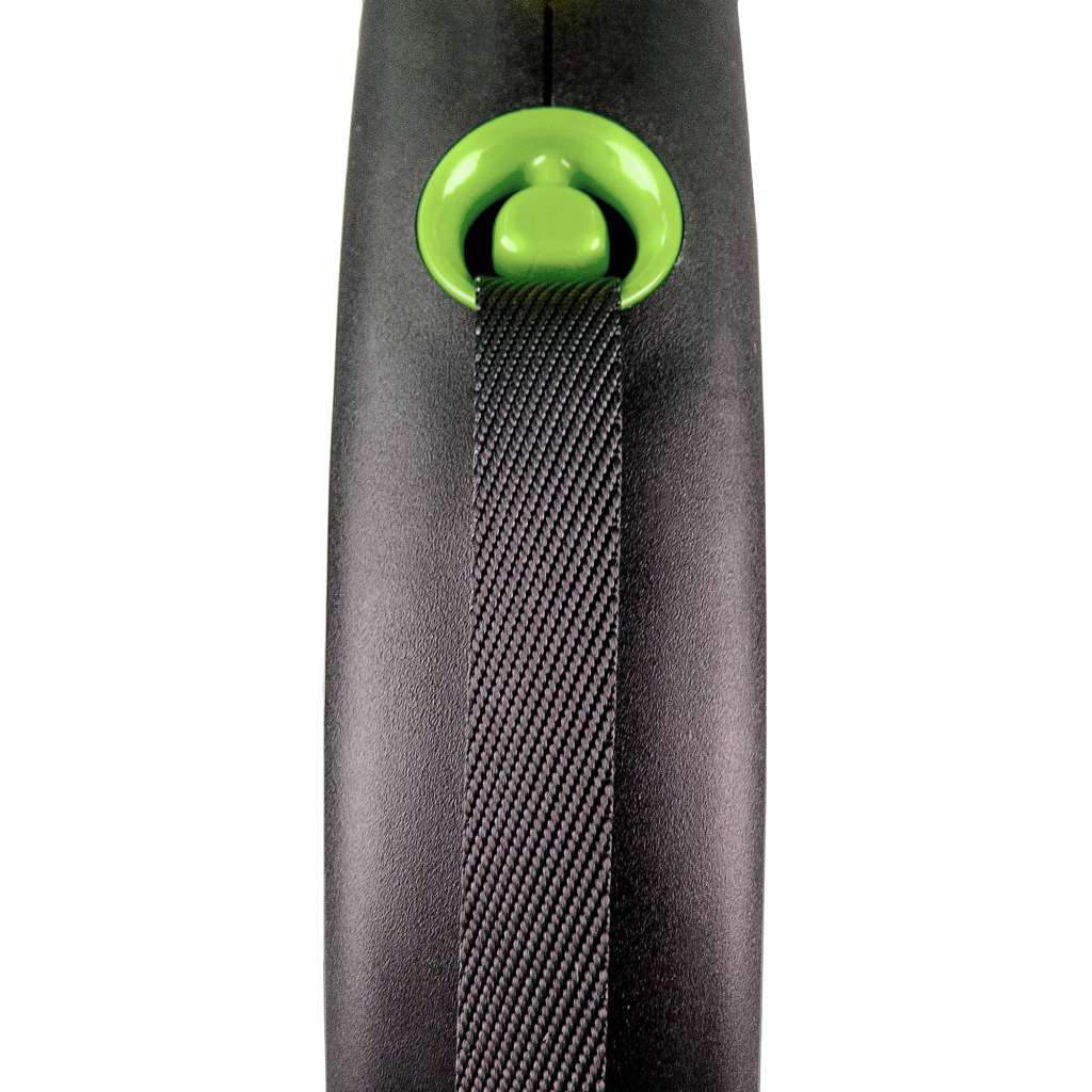 Повідець для собак Flexi Black Design М стрічка 5 м (зелений) (4000498034026) - зображення 2