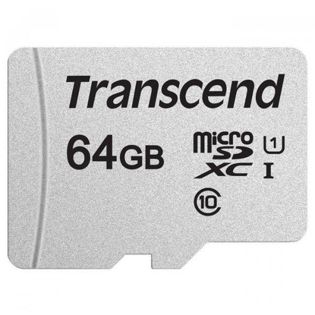 Карта пам'яті Transcend 64GB microSDXC class 10 UHS-I U1 (TS64GUSD300S-A) - зображення 2