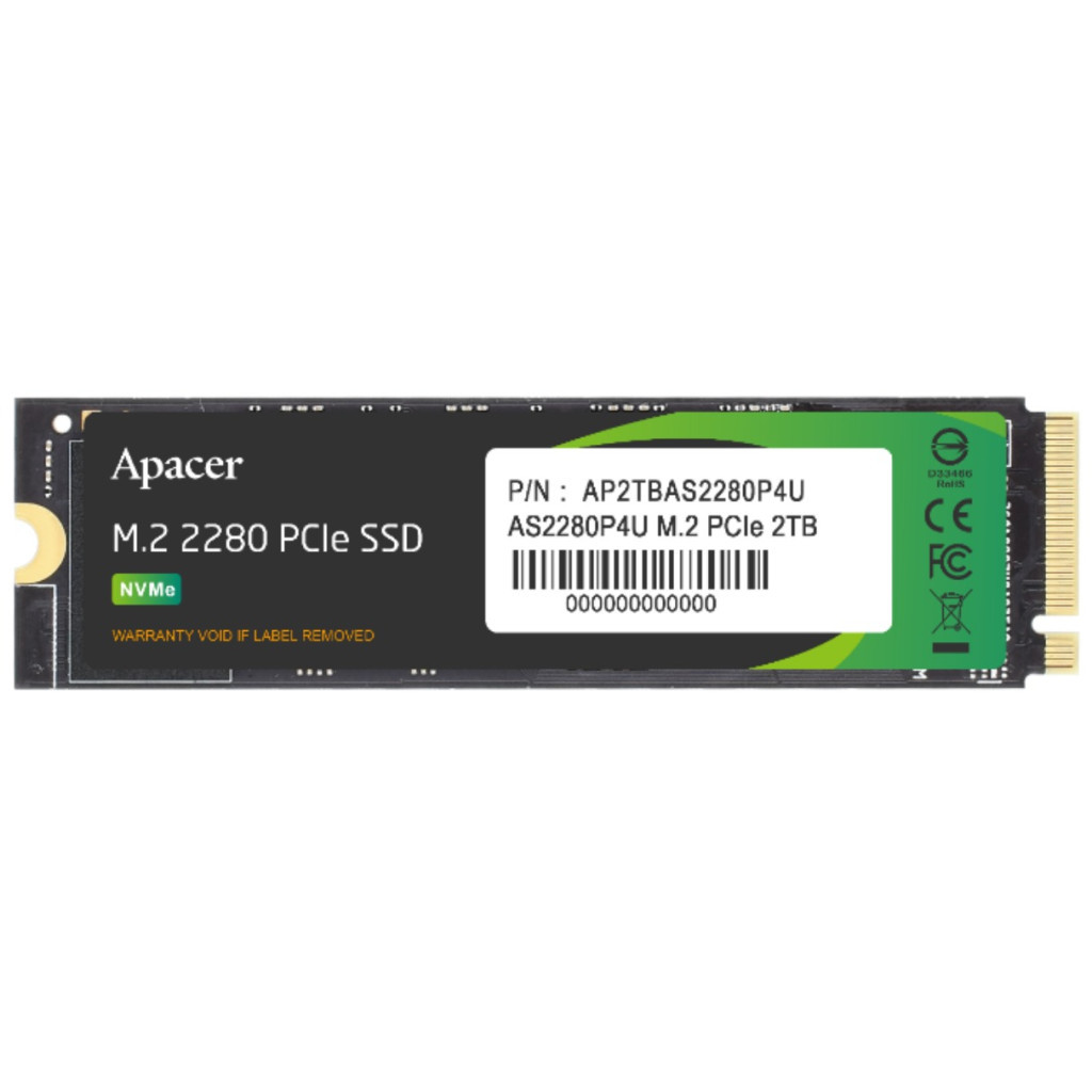 Накопичувач SSD M.2 2280 2TB Apacer (AP2TBAS2280P4U-1) - зображення 1