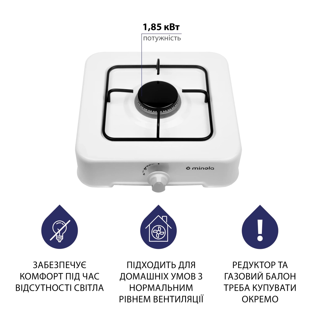 Настільна плита Minola TGH 100 WH - изображение 4