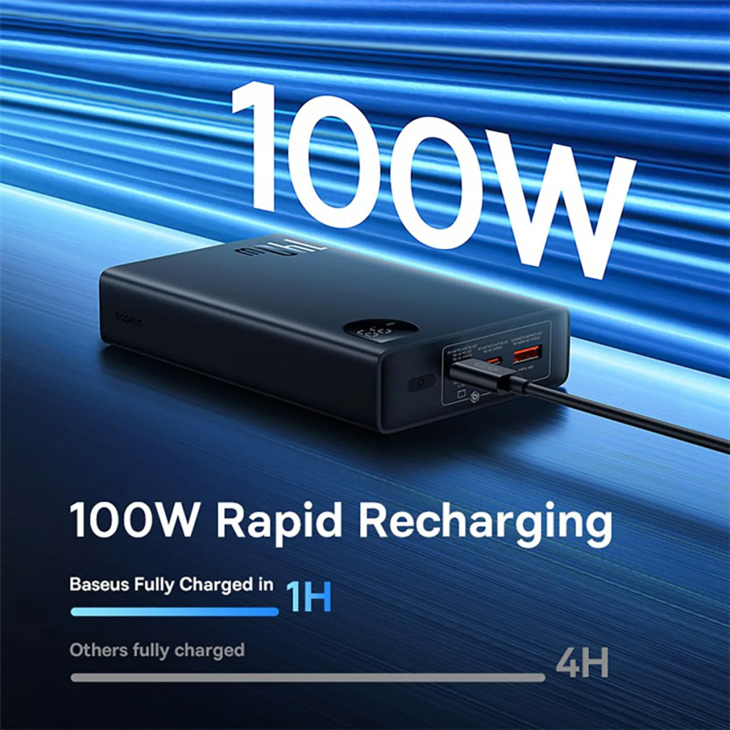 Батарея універсальна Baseus Adaman Metal Digital Display 24000mAh 140W, Black (P10021508113-00) (P10021507112-02) - зображення 8