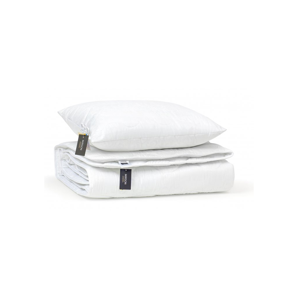 Ковдра MirSon Набір вовняний №1675 Eco Light White Ковдра 172х205 + подушк (2200002656610) - зображення 4