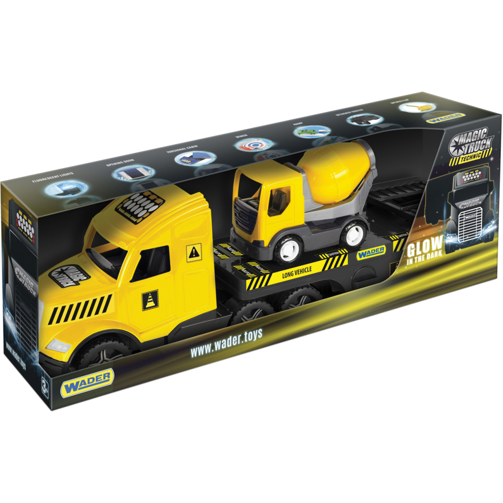 Спецтехніка Wader Magic Truck Technic з бетонозмішувачем (36460) - зображення 2