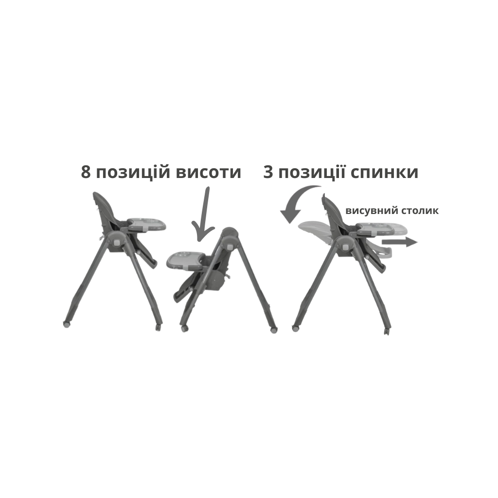 Стілець для годування FreeON Kai, кавовий (82696) - изображение 6