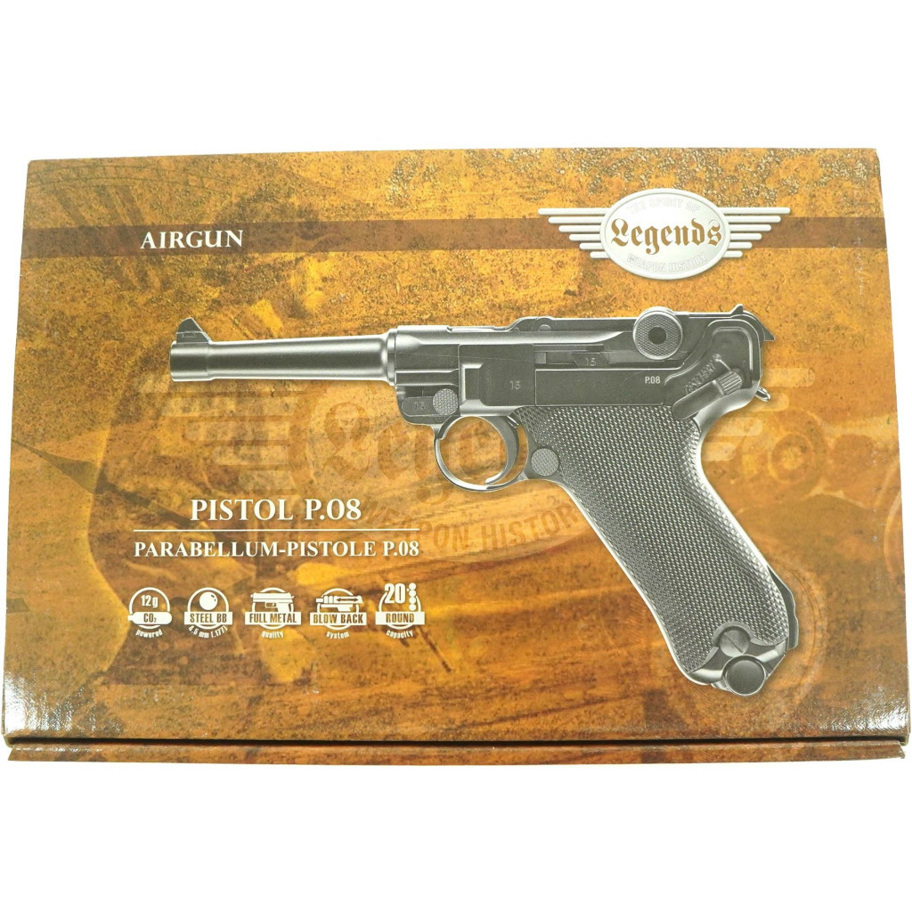Пневматичний пістолет Umarex Legends Luger P08 Blowback (5.8142) - изображение 11