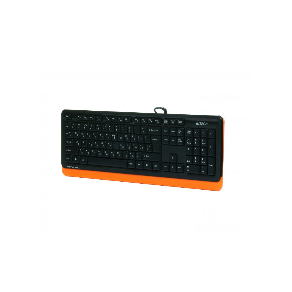 Клавіатура A4Tech FKS10 USB Orange - зображення 2