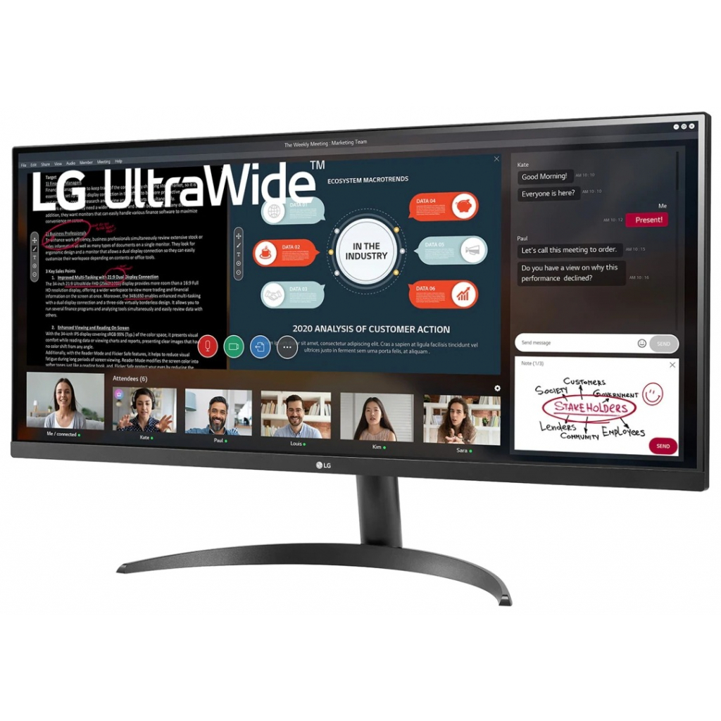 Монітор LG 34WP500-B - зображення 2