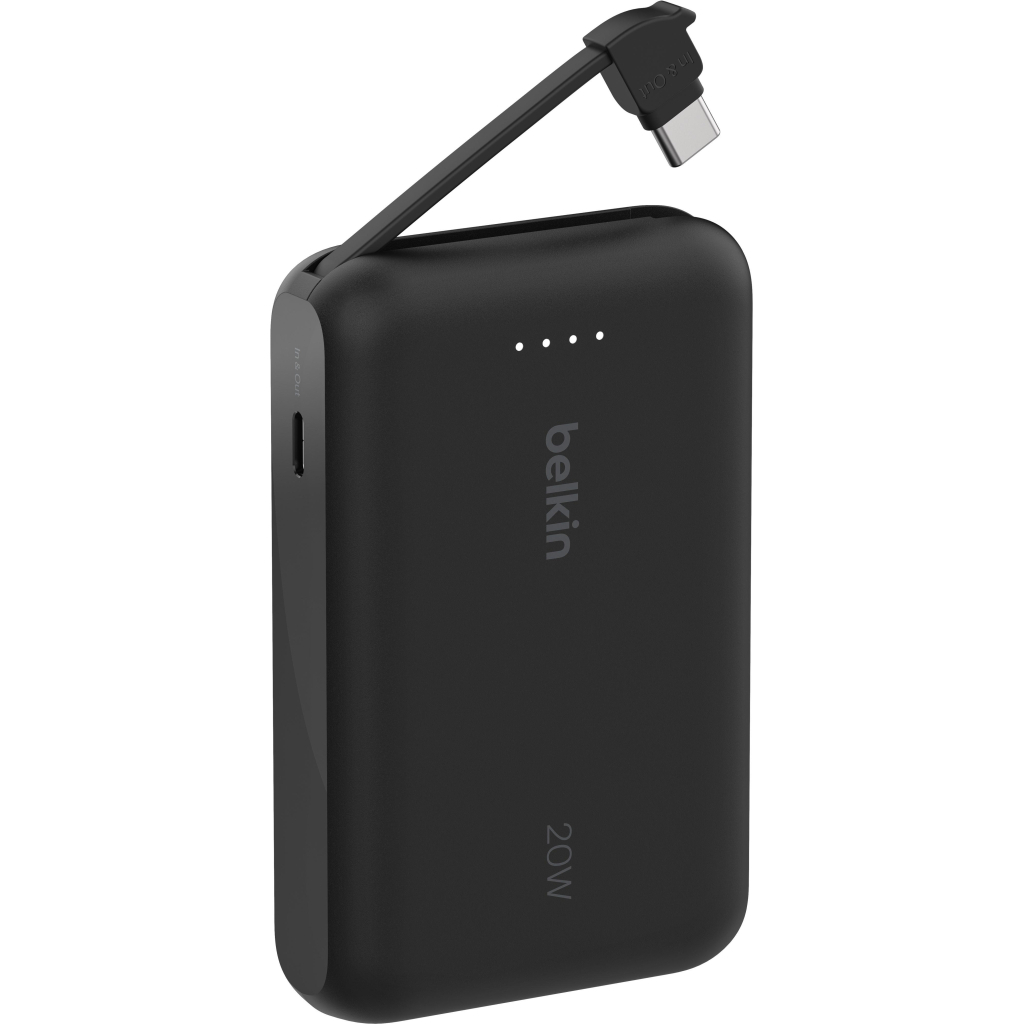 Батарея універсальна Belkin 10000mAh, 20W, USB-C, Black (BPB021HQBK) - зображення 5