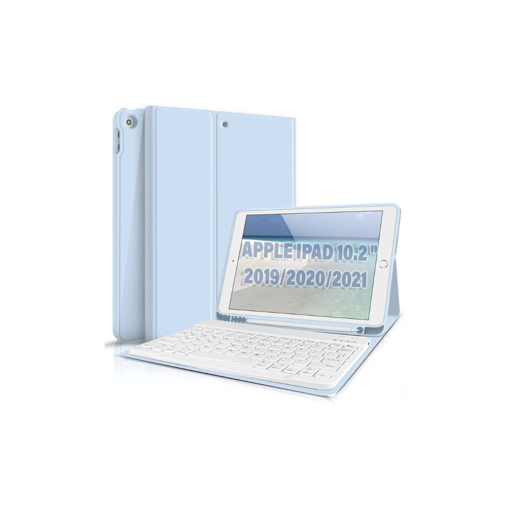Чохол до планшета BeCover Keyboard Apple iPad 10.2 2019/2020/2021 Light Blue (711136) - зображення 1