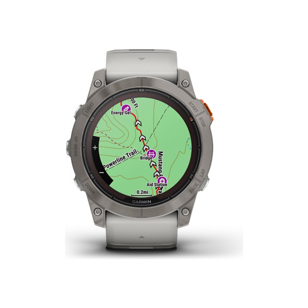 Смарт-годинник Garmin fenix 7X Pro Sapph Sol, Ti w/Gray/Orange Band, GPS (010-02778-15) - зображення 4