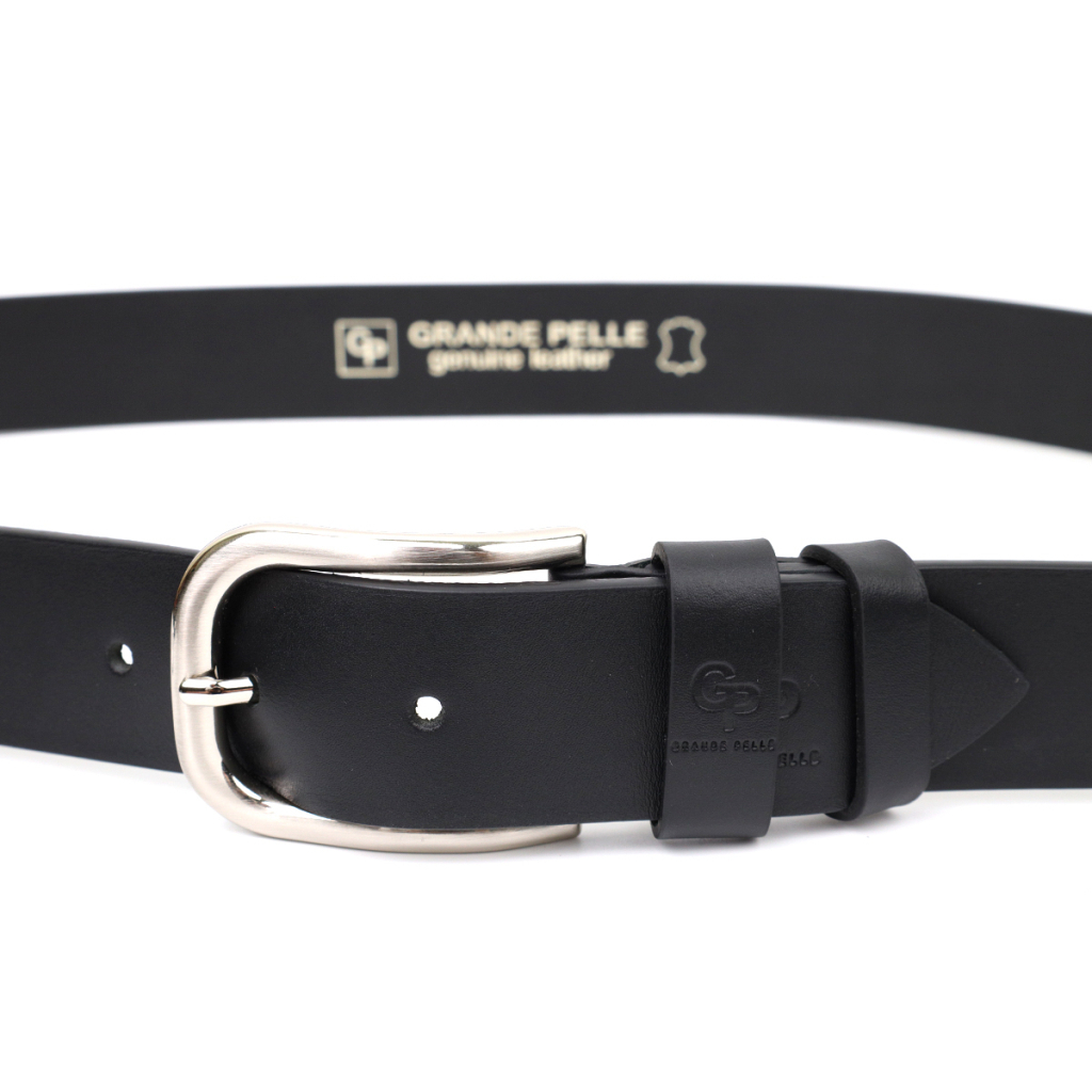 Ремінь Grande Pelle Шкіряний під джинси Чорний (11682) - зображення 5