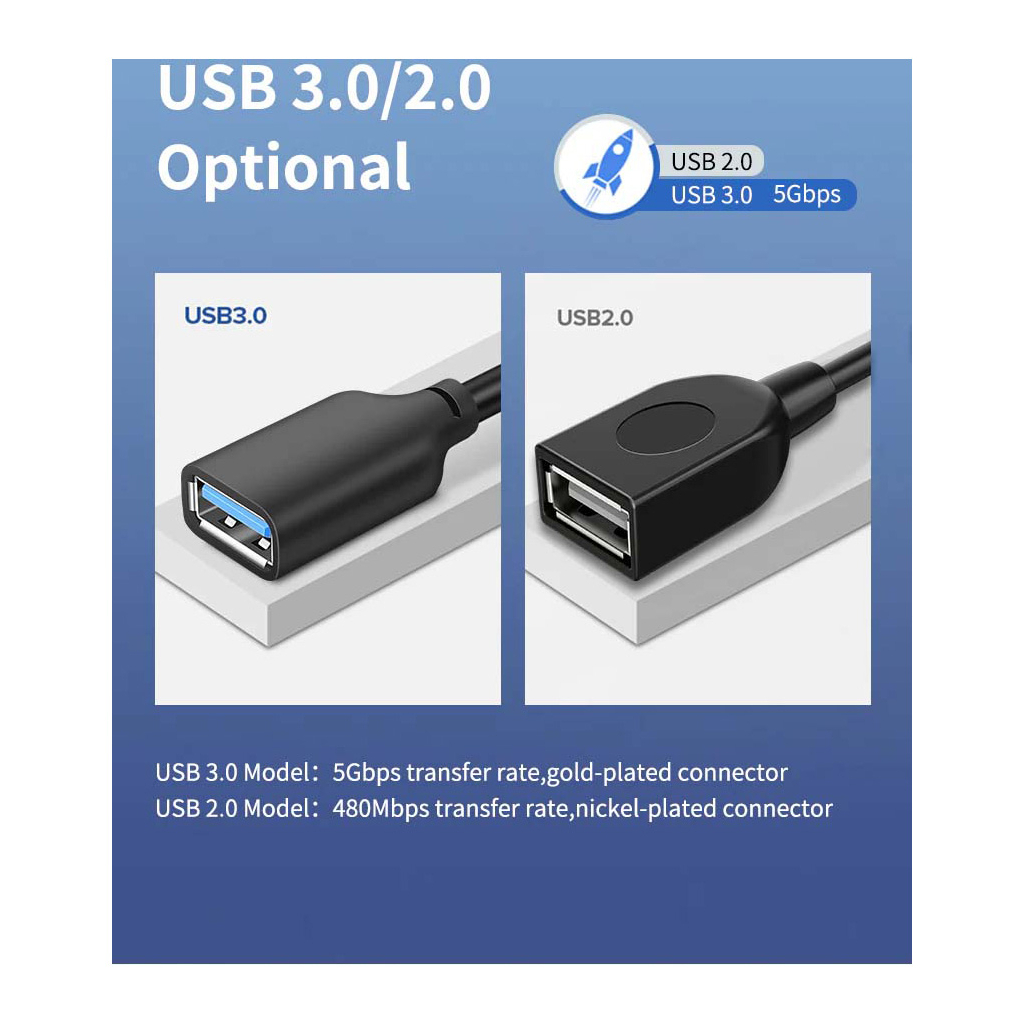Дата кабель USB 2.0 AM/AF 0.5m Cabletime (CA915156) - зображення 6