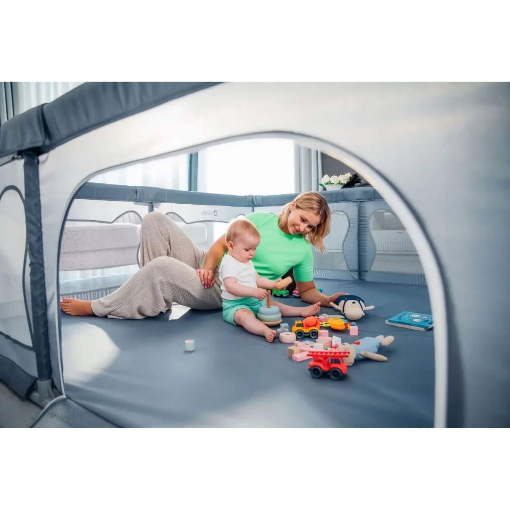 Дитячий манеж Lionelo Willow XL Grey Concrete (LO-WILLOW XL GREY CONCRETE) - зображення 6