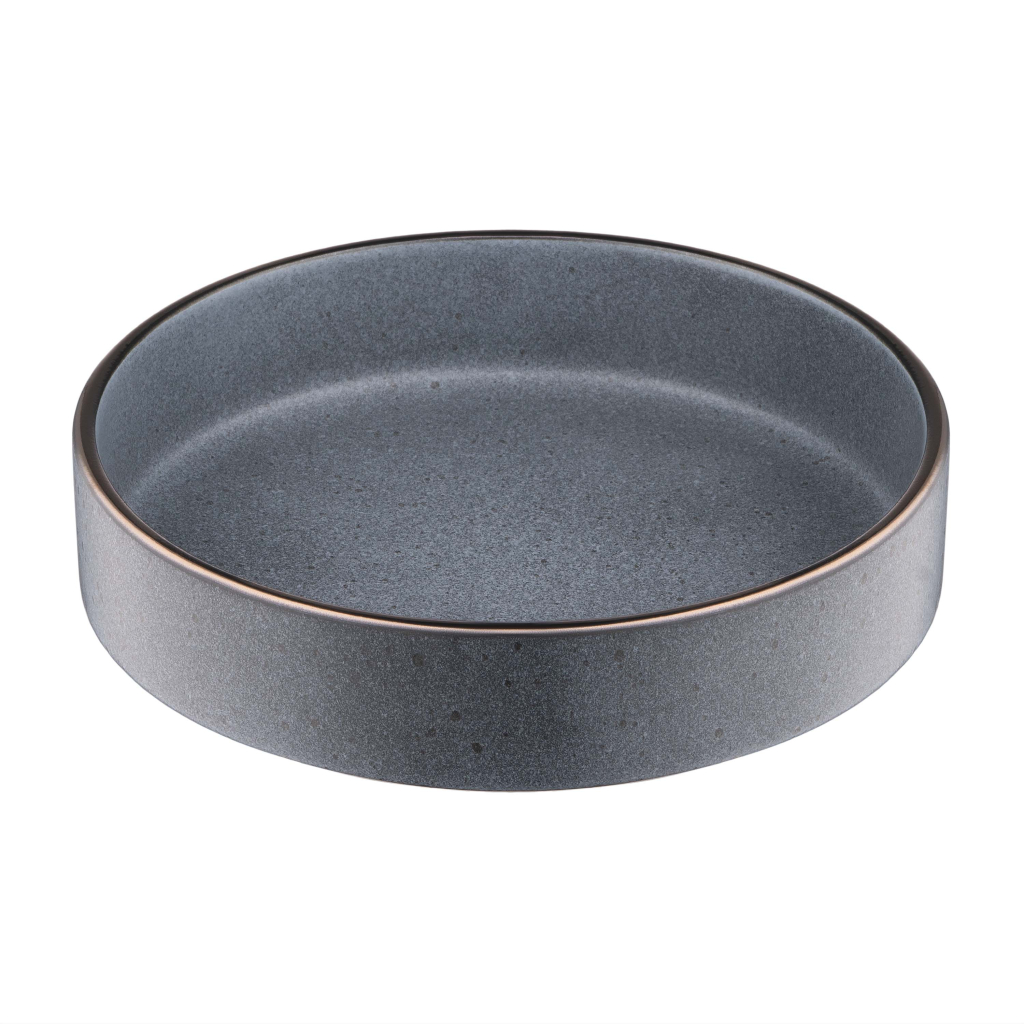 Тарілка Ardesto Fasano, 850мл, 20см, кераміка, сірий темний (AR0320FDG) - зображення 1