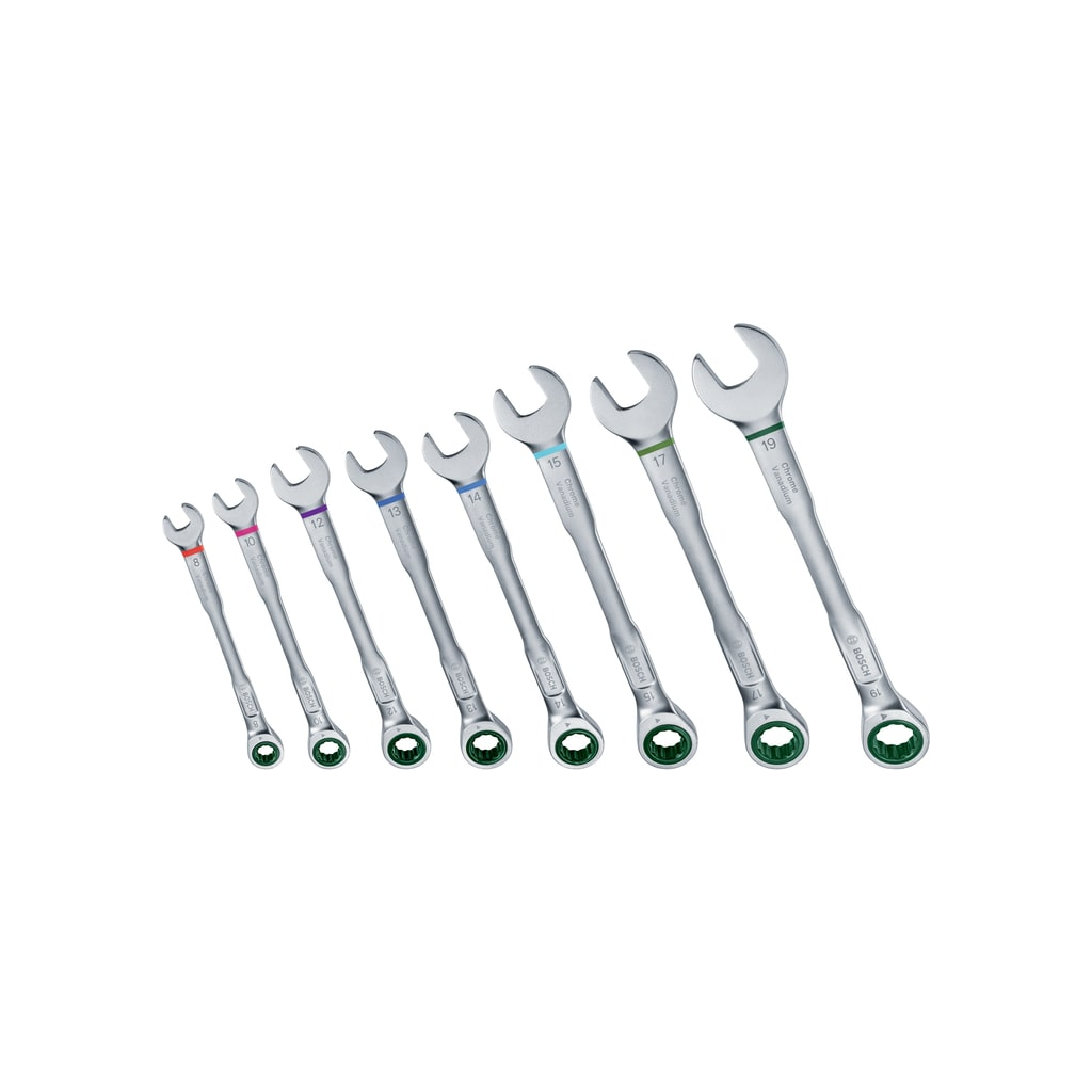 Ключ Bosch комбінований, набір 8шт, 6-19мм (1.600.A02.7PS) - зображення 4