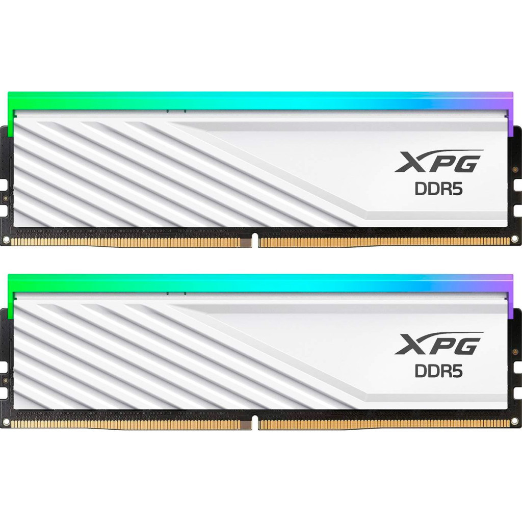 Модуль пам'яті для комп'ютера DDR5 48GB (2x24GB) 6000 MHz XPG Lancer Blade RGB White ADATA (AX5U6000C3024G-DTLABRWH) - зображення 1