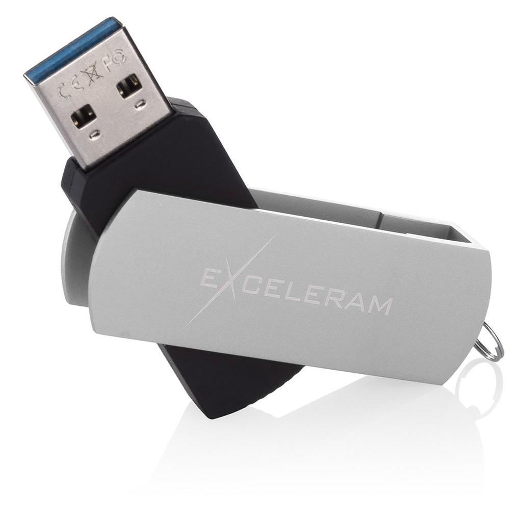 USB флеш накопичувач eXceleram 128GB P2 Series Silver/Black USB 3.1 Gen 1 (EXP2U3SIB128) - зображення 3
