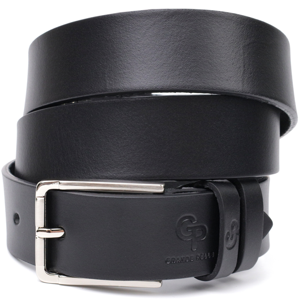 Ремінь Grande Pelle Брючний з натуральної шкіри Чорний (11676) - зображення 1
