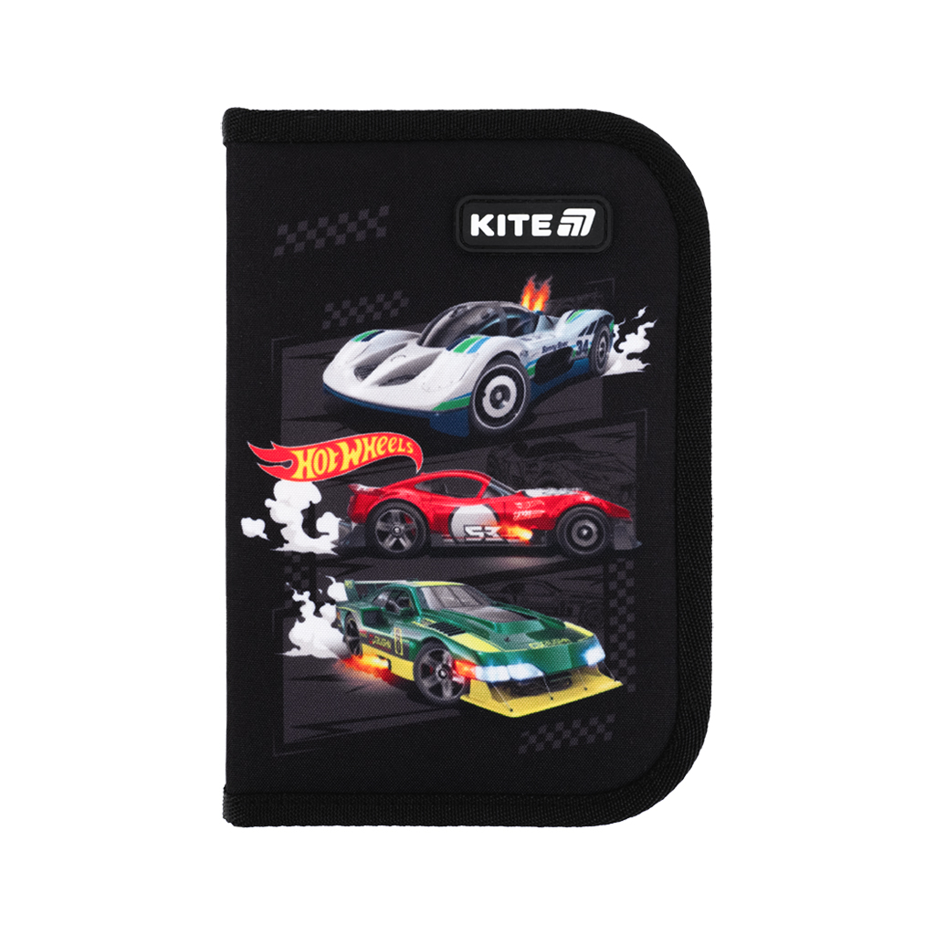 Пенал Kite 622-1 Hot Wheels 1 відділення, 2 відворот (HW25-622-1) - зображення 3