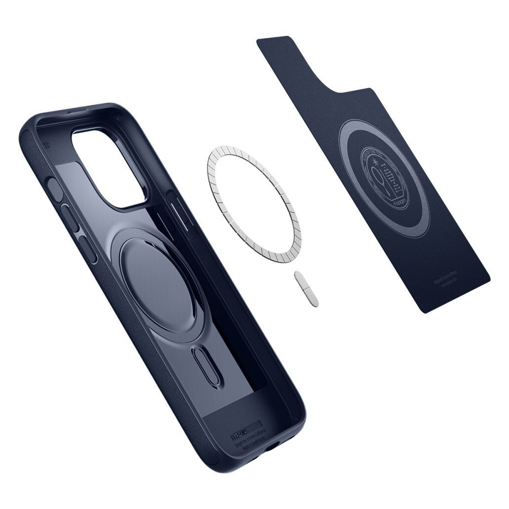 Чохол до мобільного телефона Spigen Apple Iphone 14 Pro Mag Armor MagFit, Navy Blue (ACS04990) - зображення 6