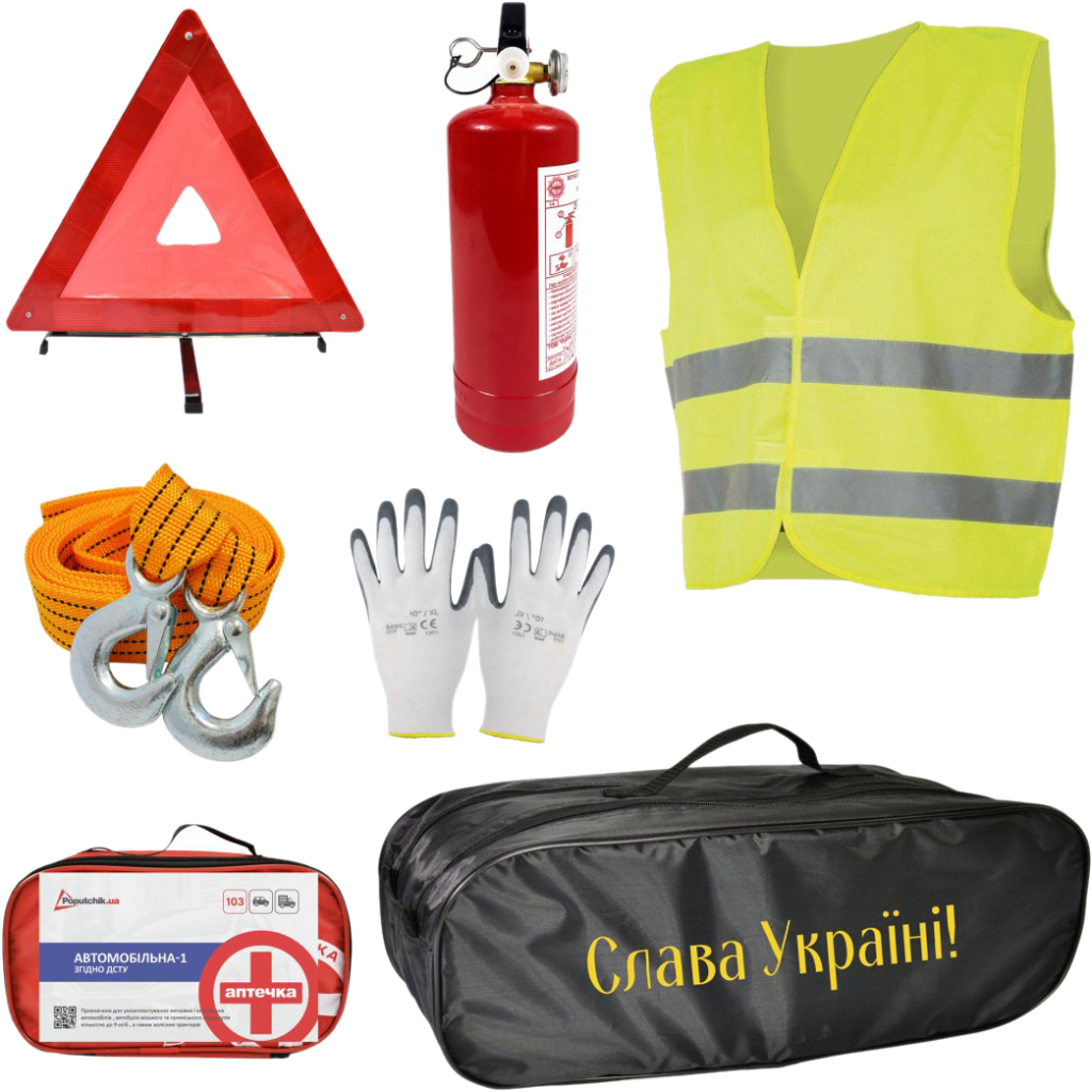 Набір техдопомоги Poputchik Універсальний Слава Україні (01-206-IS) - изображение 1