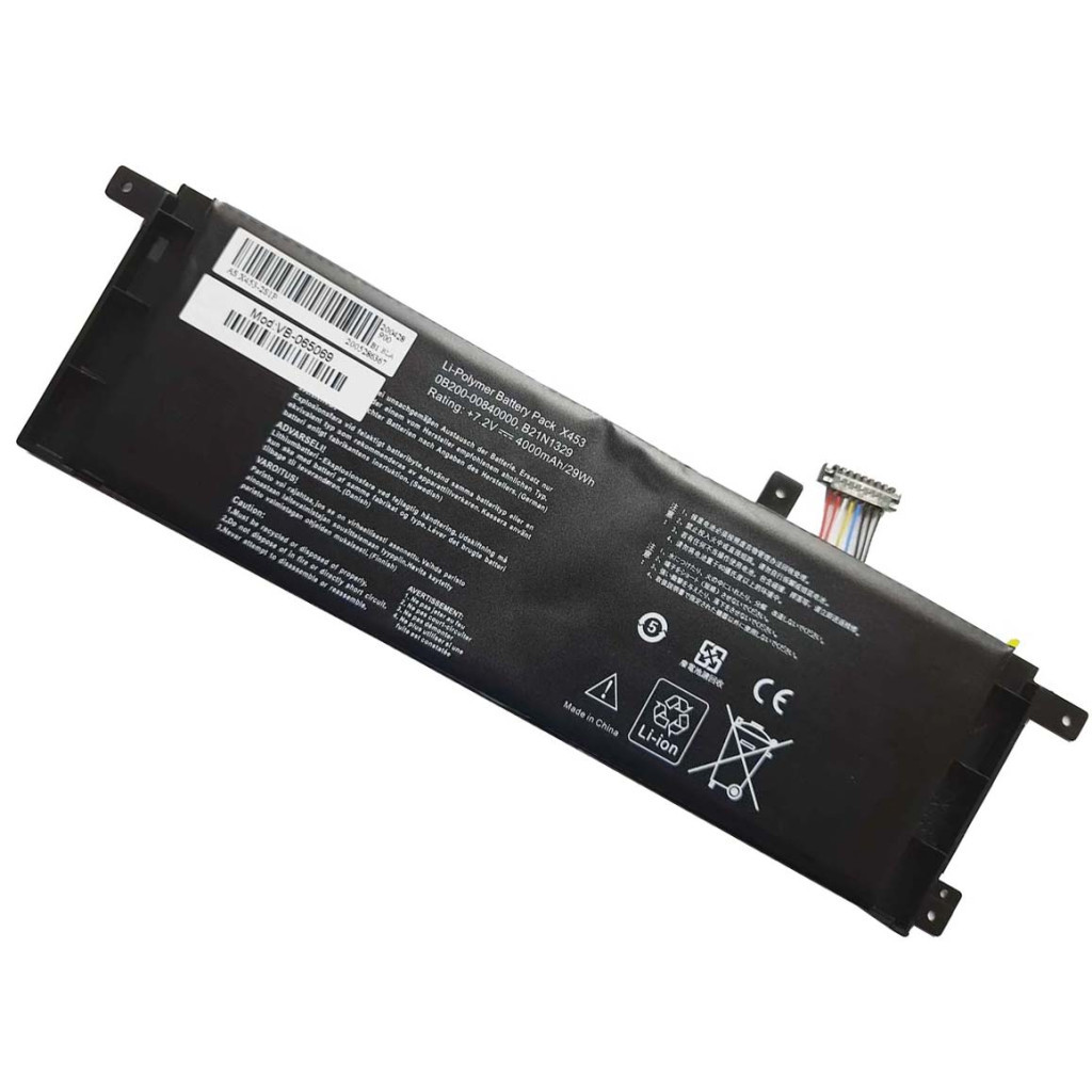 Акумулятор до ноутбука AlSoft Asus X553 B21N1329, 4000mAh (29Wh), 2cell, 7.2V, Li-ion (A47520) - зображення 2