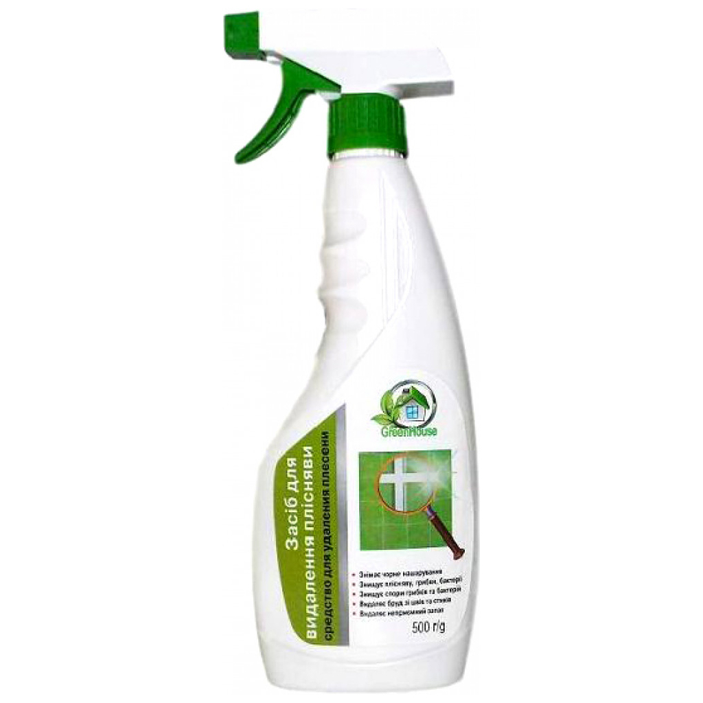 Спрей для чищення ванн San Clean Green House для видалення цвілі 500 г (4820003543054) - зображення 1