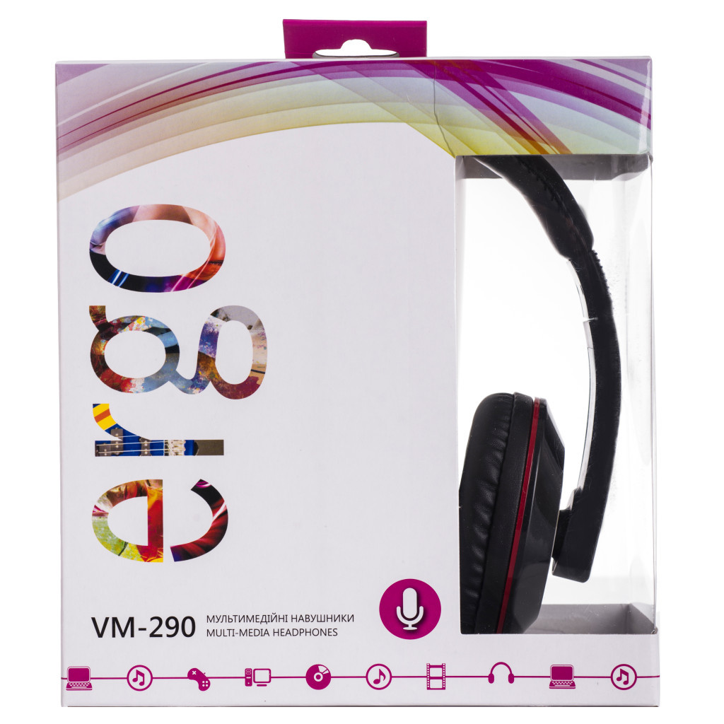 Навушники Ergo VM-290 Black - зображення 2