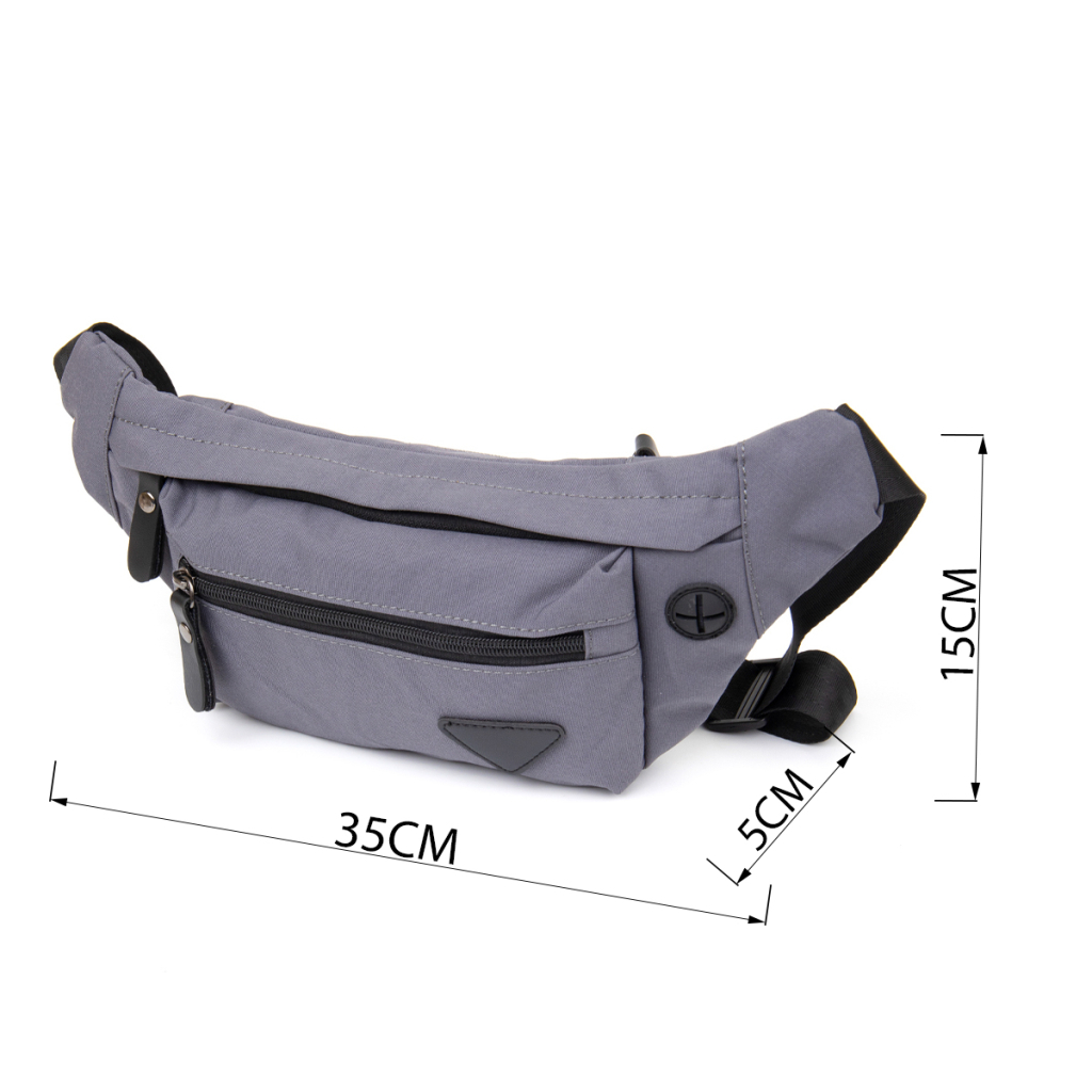 Сумка Vintage Бананка нейлон Сіра (20638) - зображення 3