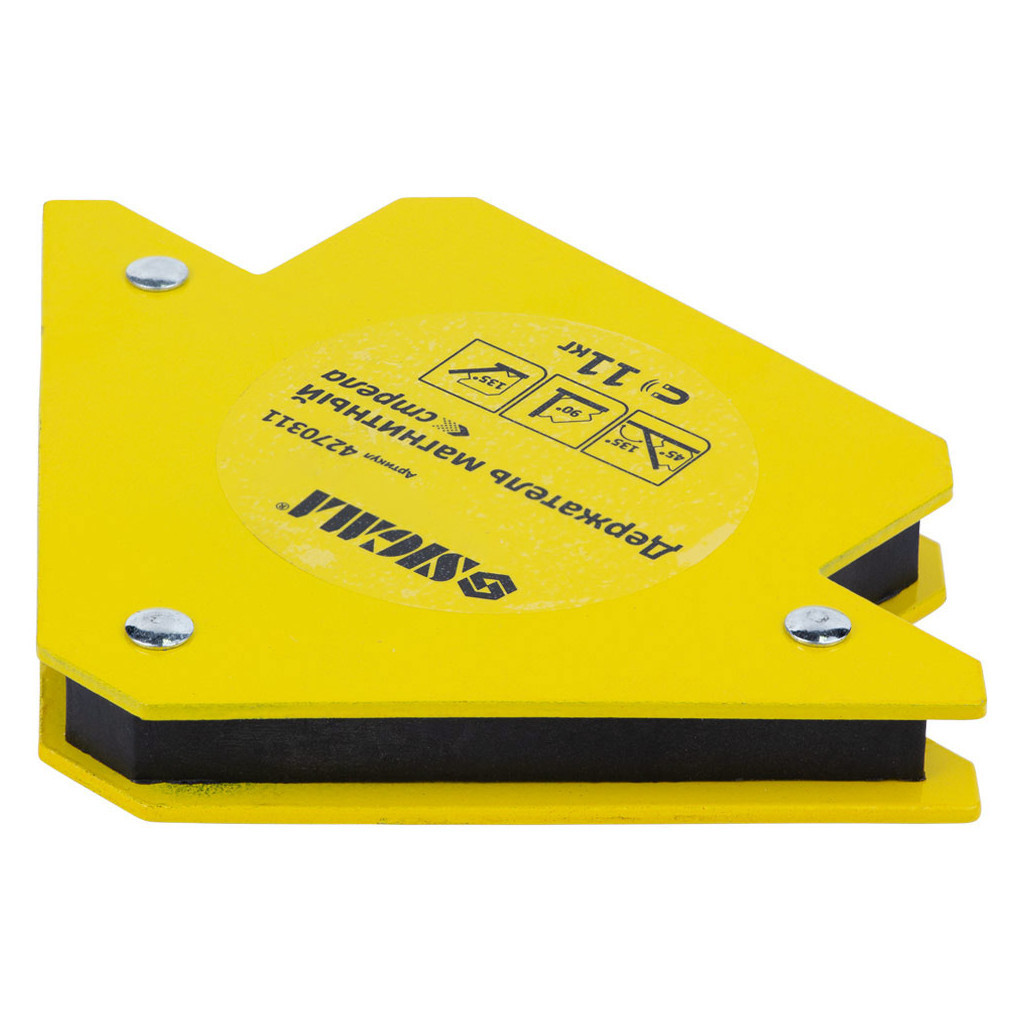 Магніт для зварювання Sigma стріла 11кг 75x65мм (45,90,135°) (4270311) - изображение 5