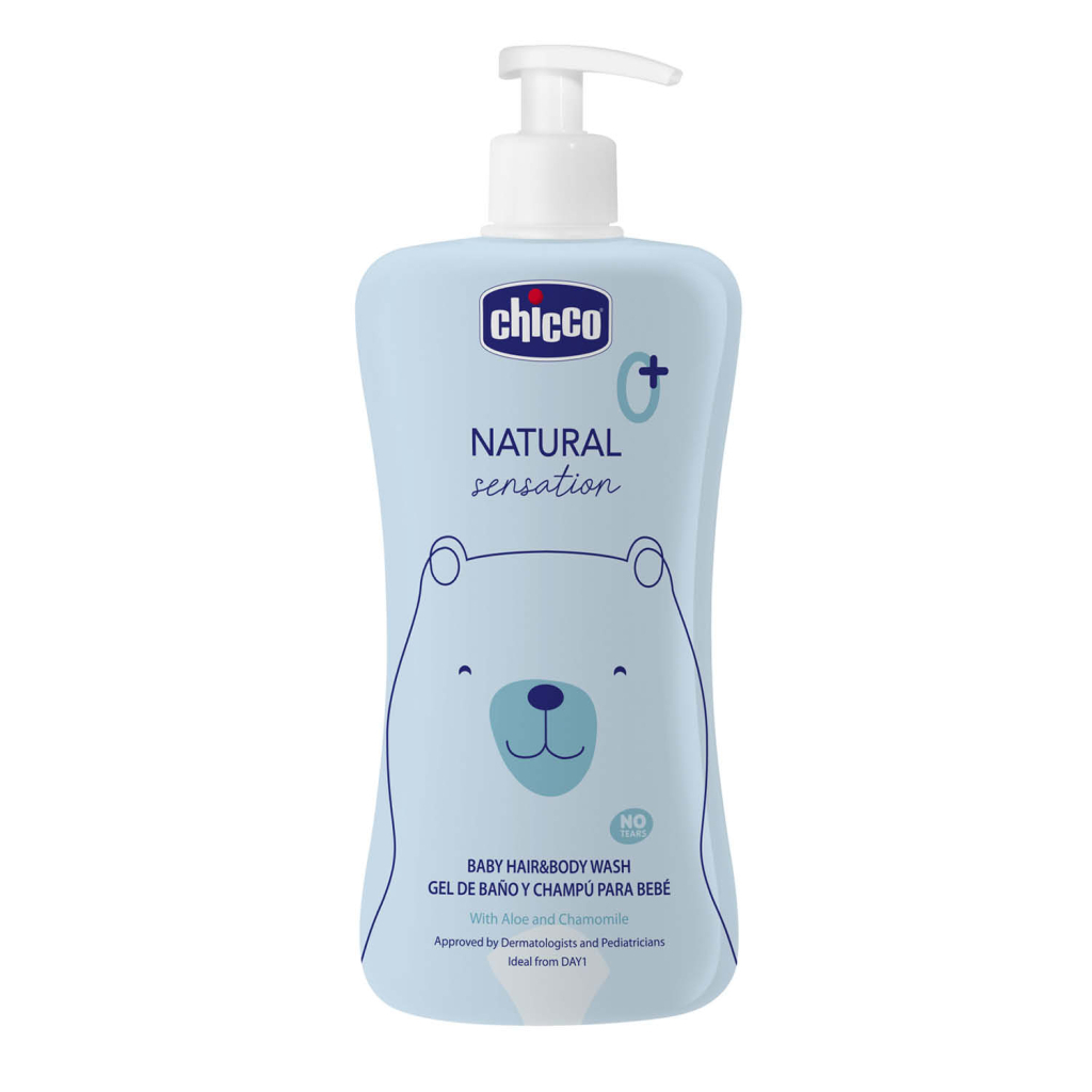 Дитячий гель для душу Chicco Natural Sensation Без Сліз шампун 500 мл 8058664163731 (11517.00) - зображення 1