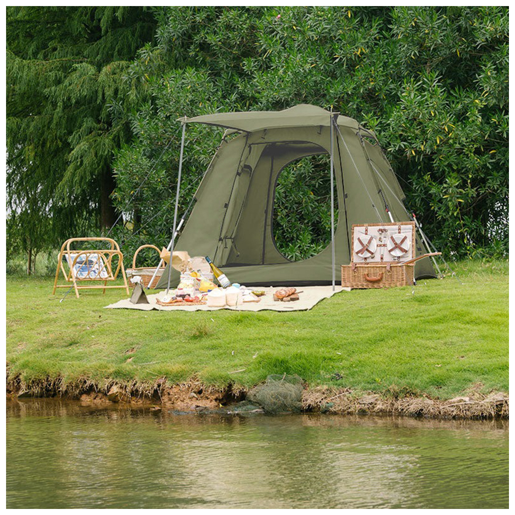 Намет Naturehike UPF 50+ Ango pop up NH21ZP010 210T Deep Green (6927595796351) - зображення 5