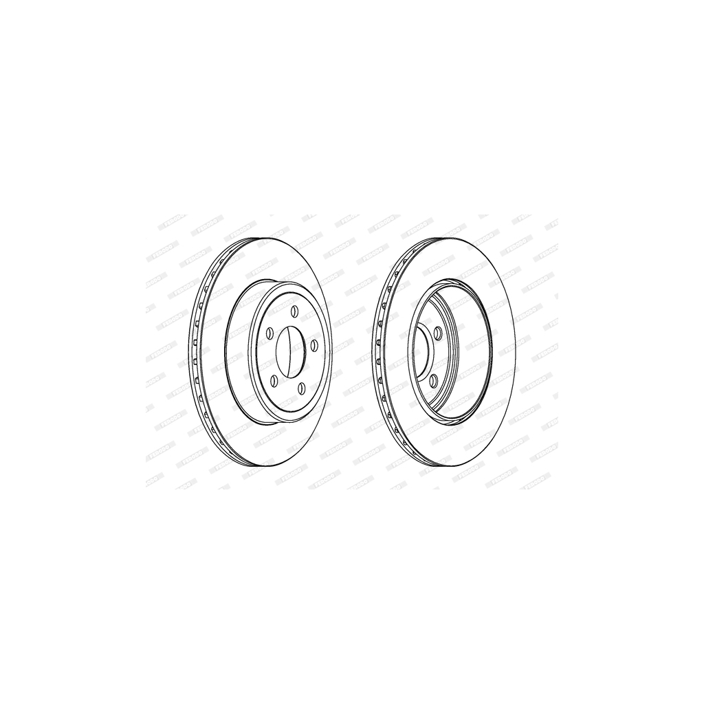 Гальмівний диск FERODO DDF1766C-1 - зображення 1