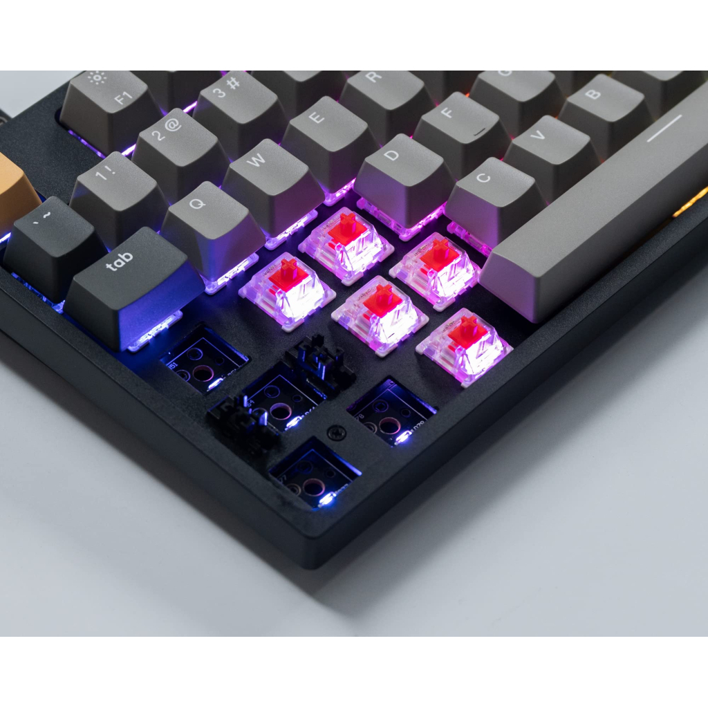 Клавіатура Keychron C1 Pro 87Key K pro Red RGB QMK/VIA Hot-swap USB UA Black (C1PM1_KEYCHRON) - зображення 4