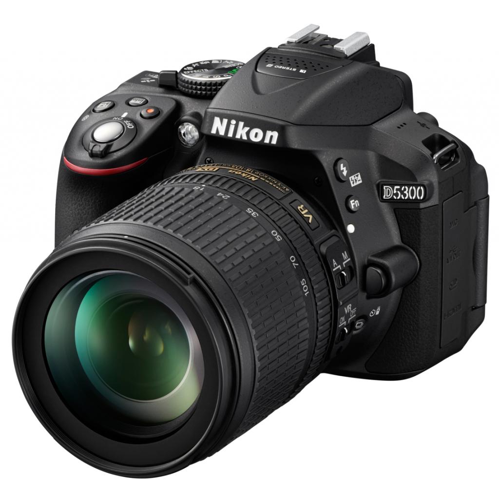 Цифровий фотоапарат Nikon D5300 AF-S DX 18-105 VR KIT (VBA370KV04/VBA370K004) - зображення 1