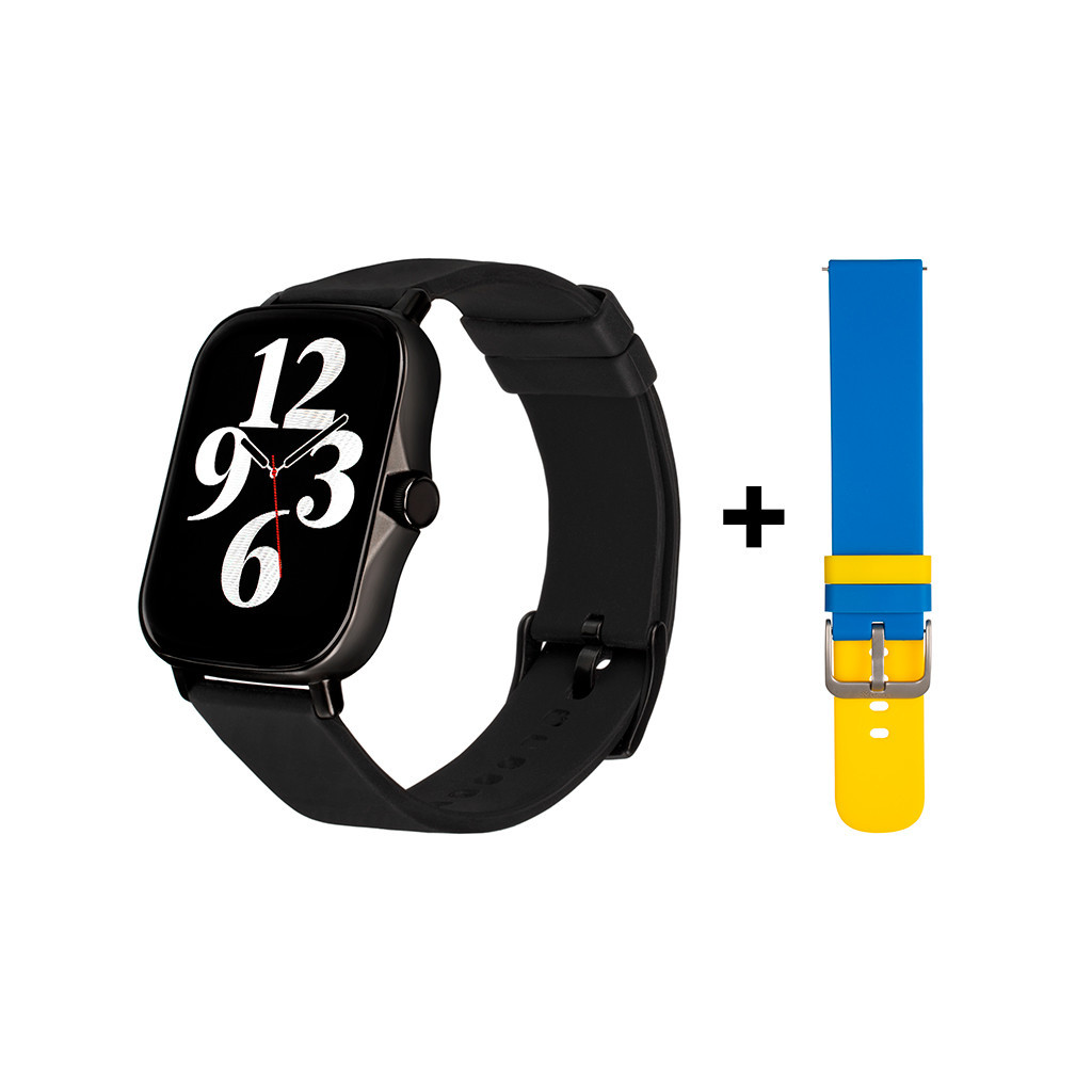 Смарт-годинник Gelius Pro GP-SW003 (Amazwatch GT2 Lite) Black - зображення 1