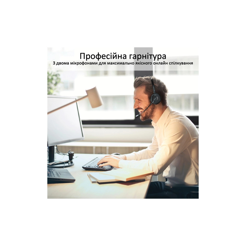 Навушники Promate Engage Black (engage.black) - зображення 2