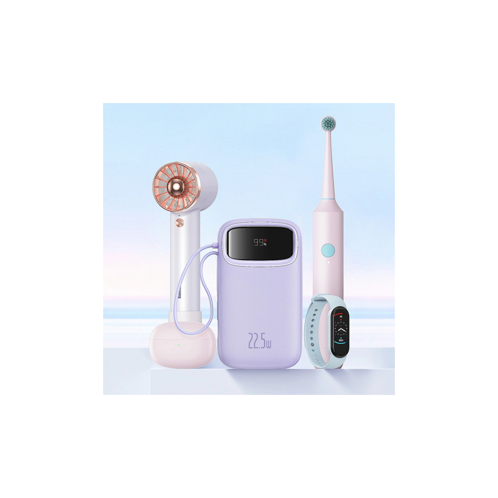 Батарея універсальна Baseus Qpow2 20000mAh 22.5W PD, QC/3.0, Purple (P10055002513-00) - picture 10