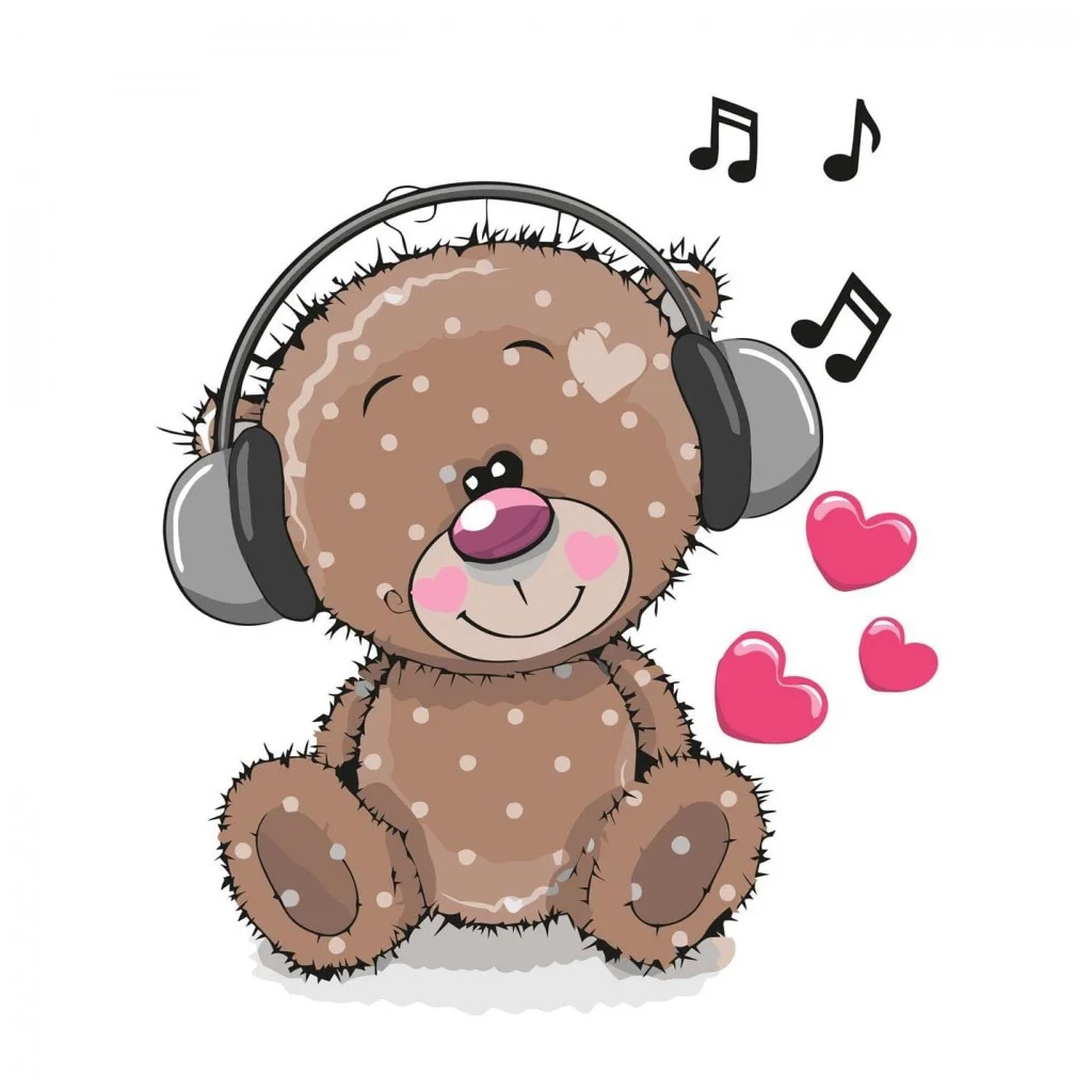 Картина по номерам Strateg Музичний ведмедик 30х40 см (SV-0013) - зображення 1