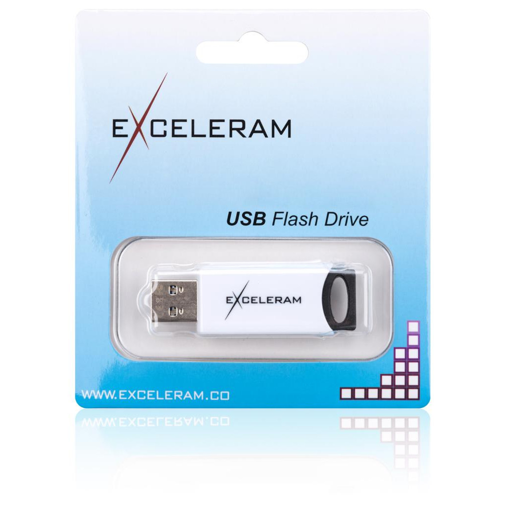 USB флеш накопичувач eXceleram 16GB H2 Series White/Black USB 2.0 (EXU2H2W16) - зображення 6