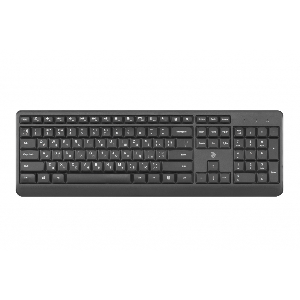 Клавіатура 2E KS220 Wireless Black (2E-KS220WB) - зображення 1