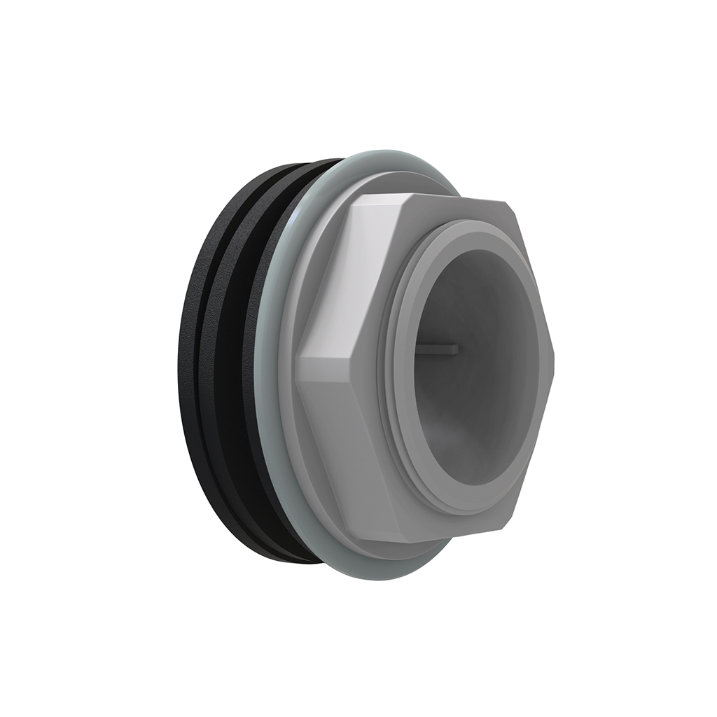 Ємність для води Вігер вертикальна харчова 1000 л вузька, кришка з клапаном біла (13230) - зображення 6