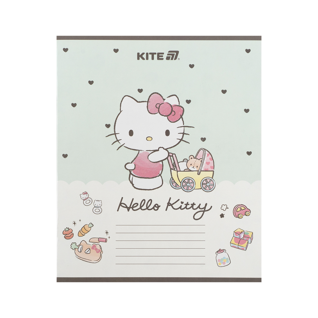 Зошит Kite Hello Kitty, 12 аркушів, коса лінія (HK25-235-1) - зображення 10