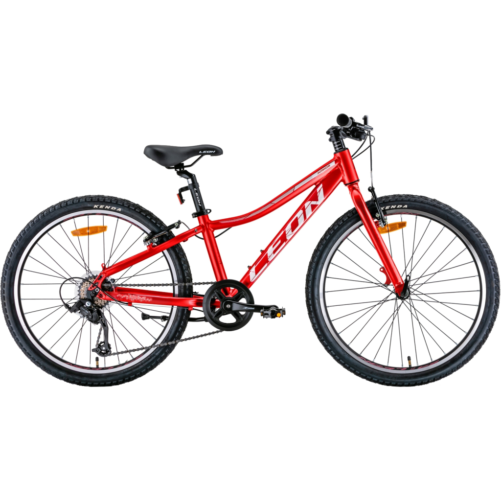 Велосипед Leon 24" Junior Vbr рама-12" 2022 Red/Grey (OPS-LN-24-086) - зображення 1