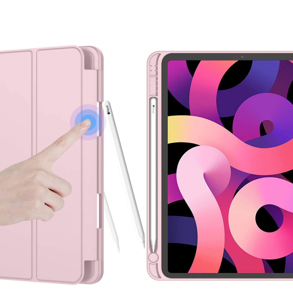 Чохол до планшета BeCover Direct Charge Pen mount Pencil Apple iPad Air 5 (2022) 10.9" Pink (708780) - зображення 4