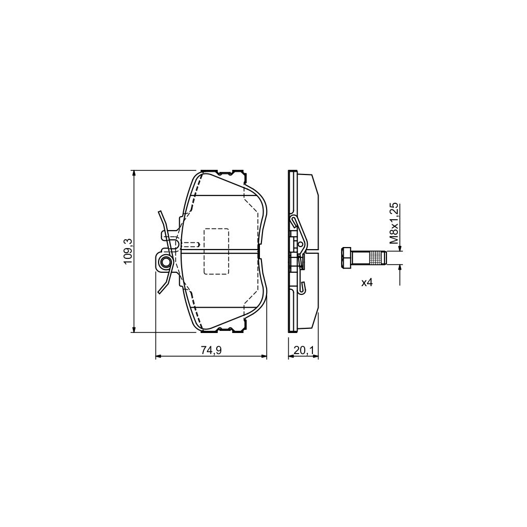 Гальмівні колодки Bosch 0 986 460 977 - зображення 4