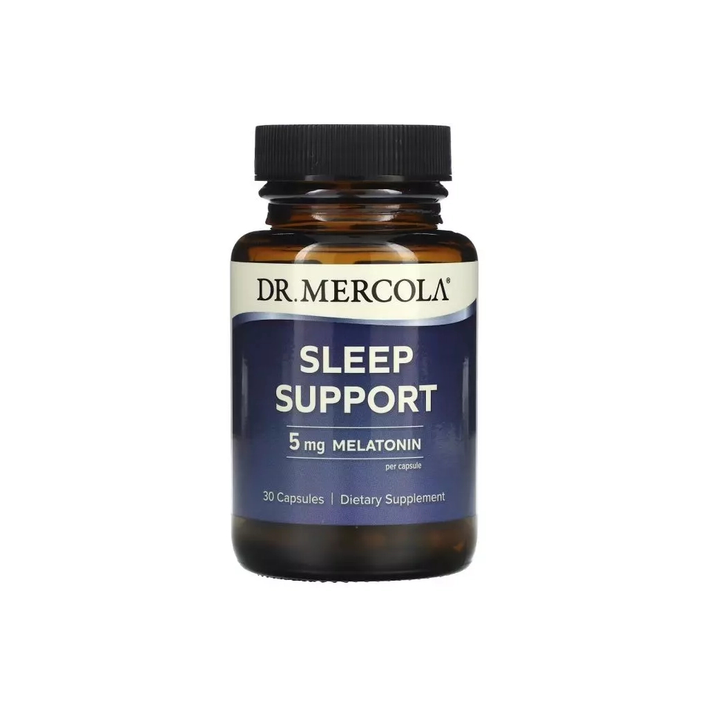 Амінокислота Dr. Mercola Підтримка сну з Мелатоніном, 5 мг, Sleep Support, 30 капсул (MCL-21043) - зображення 1