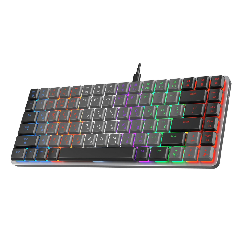 Клавіатура GamePro MK140R Red Swich Low Profile USB Dark Gray (MK140R) - зображення 3