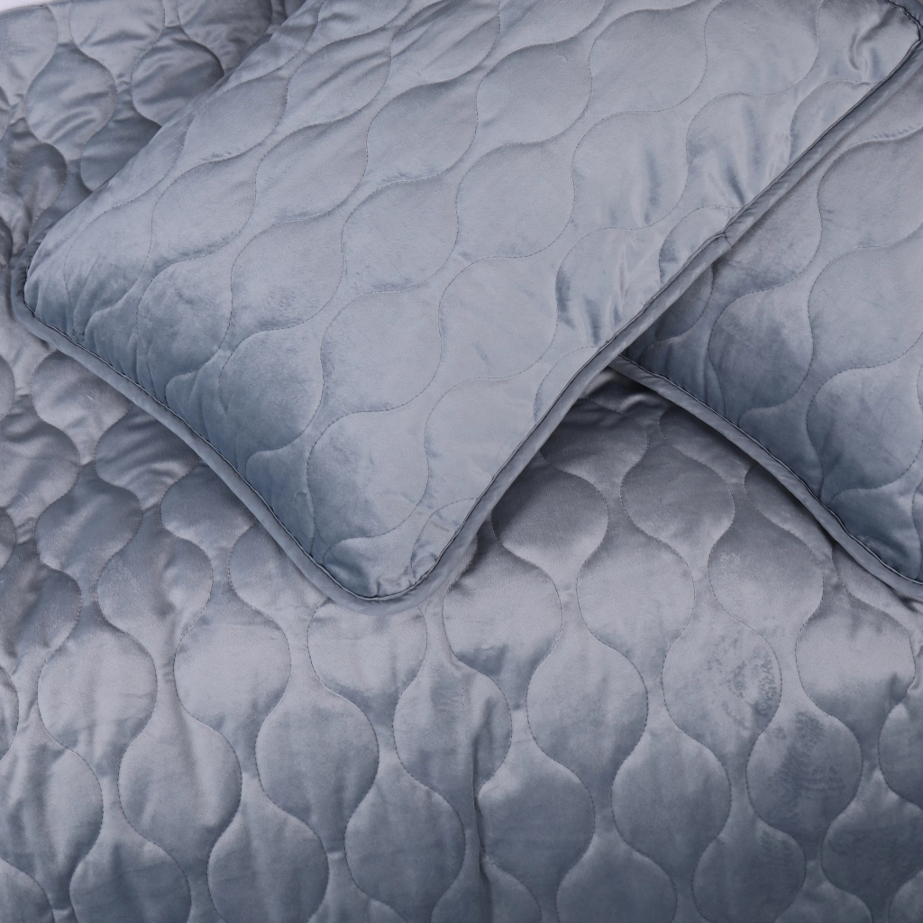 Покривало MirSon №5052 Velor charm Dark grey 150х210 см (2200008376895) - зображення 6